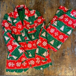Christmas holiday suit slim fit 8/10